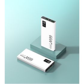 PD66W Fast Charge 30000mAh Power Bank LED Display Outdoor Charger White