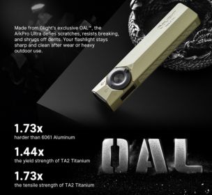 ArkPro Series - Flat Unibody EDC Flashlight with Multi-Light Source
