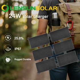 Lensun 24W Waterproof Solar Charger
