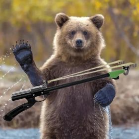 "Sturdy Stainless Steel Slingshot â€“ Modern Hunting Equipment with Strong Construction, Ergonomic Design for Maximum Accuracy & Control"