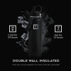 40 oz Midnight Black Stainless Steel Water Bottle
