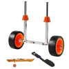 Kayak Cart, 250 lbs Load Capacity, Canoe Cart Dolly with 7.5-inch Solid Rubber Tires & Kickstand, Assembles & Disassembles Within Seconds
