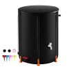 Collapsible Rain Barrel, 53 Gallon/201 L Portable Rain Water Collection Barrel, PVC Rainwater Collection System with Spigots and Overflow Kit