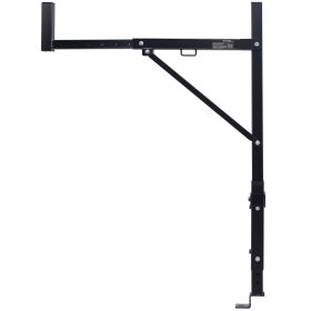 Truck Rack, 19-34inch Extendable Truck Ladder Rack, 38.6"-43.6" Adjustable Height, 250 lbs Capacity Steel Ladder Rack for Truck