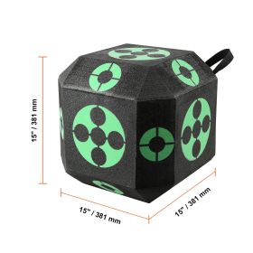 Archery Target, 15"x15" All-side shooting Archery Arrow Target, Outdoor Portable Archery Target with Carry Handle, Easy Arrow Removal