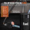 Fuel Transfer Pump, 12V DC 5.3 GPM 1/10 HP, Portable Electric Diesel Transfer Pump with Auto Shut-Off Fuel Nozzle