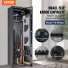 5 Rifles Gun Safe, Rifle Safe with Digital Keypad & Lock, Gun Storage Cabinet with Built-in Storage Locker