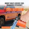 Fuel Transfer Pump, 12V DC 5.3 GPM 1/10 HP, Portable Electric Diesel Transfer Pump with Auto Shut-Off Fuel Nozzle