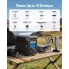 Portable Power Station, 3000W Solar Generator Power Station, 3072Wh LiFePO4 Battery Backup with 15 Output Ports for for Home Emergency
