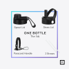 40 oz Midnight Black Stainless Steel Water Bottle