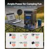 Portable Power Station, 3000W Solar Generator Power Station, 3072Wh LiFePO4 Battery Backup with 15 Output Ports for for Home Emergency