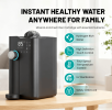 Electric Smart Hydrogen-Rich Reverse Osmosis Desk-Top Water Purifier-Ideal for Home and Commercial Use. Carbon Gray RO Filter