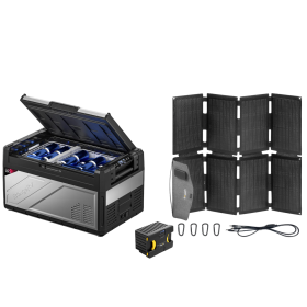 BougeRV Rocky Solar Battery Portable Fridge Kit (Option: 55QT)