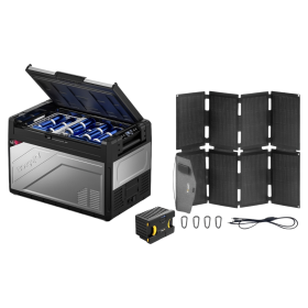 BougeRV Rocky Solar Battery Portable Fridge Kit (Option: 69QT)