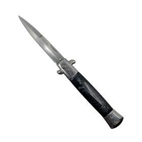 9 Automatic Out-The-Side Knife (Color: Wood)